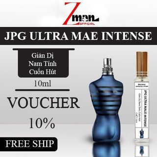 Nước hoa nam  Jean Paul Gaultier Ultra Male Intense EDT hương thơm sexy, gợi cảm, cuốn hút chiết 10ml