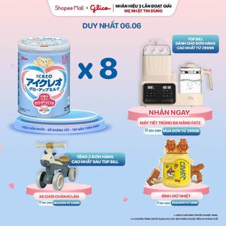 Thùng 8 Lon Sữa Bột Glico Icreo Grow - Up Milk (Icreo Số 1) Lon 820g