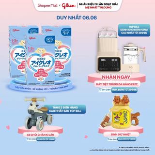 Combo 3 Hộp Sữa Bột Glico Icreo Growing Up Milk (Icreo Số 1) - Hộp 10 x 13,6g/Thanh Tiện Dụng