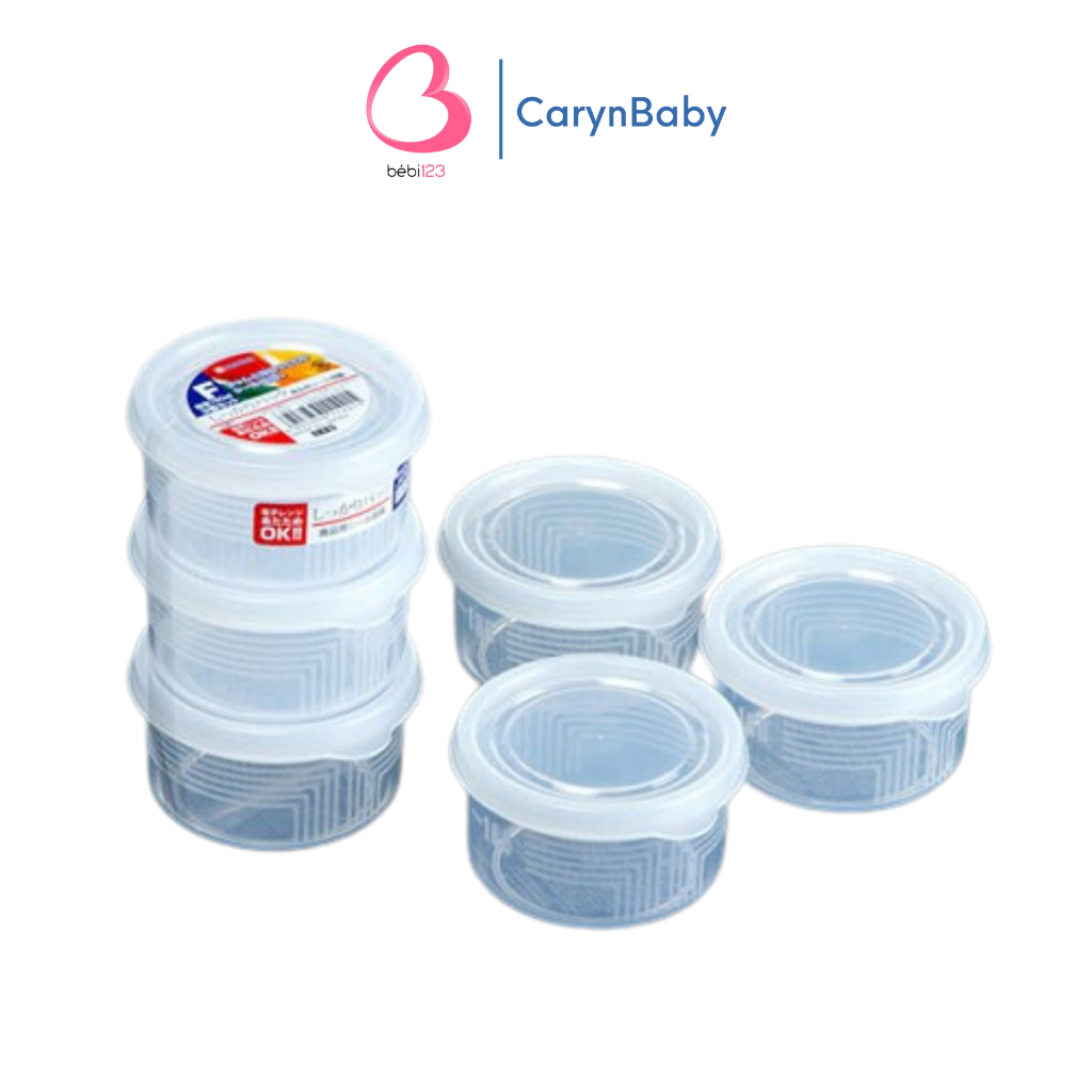 Bộ 3 Hộp Nhựa Trữ Đông Đồ Ăn Dặm NAKAYA Cho Bé Loại 180ml