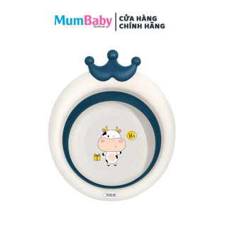 Thau rửa mặt gấp gọn cho bé hình Thỏ và Bò dễ thương