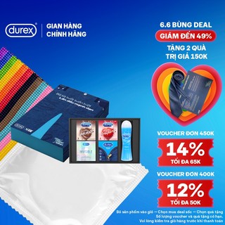 Combo Bao cao su và Gel bôi trơn Durex cho lần đầu mạnh dạn - Tặng kèm Bí kíp yêu độc quyền