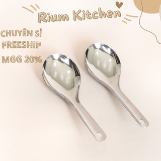 Vá múc canh và múc cơm inox cao cấp VCCI01R