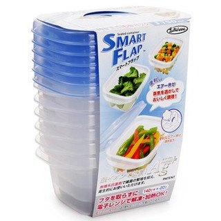 Set 6 hộp nhựa thực phẩm hàng nhật bản a-044lb 150ml dùng lò vi sóng