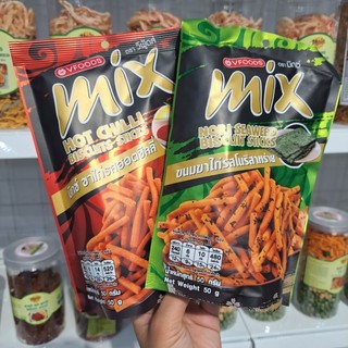 {ĂN VẶT NOOCFOOD} Bim bim tăm 2 vị tỏi ớt và rong biển MiX