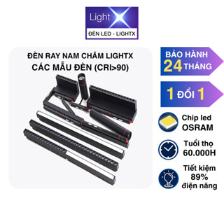 Bộ Đèn Ray Nam Châm, Đèn Rọi Ray Sử Dụng Chip Led Osram Hiệu Năng Và Tuổi Thọ Cao, Tiết Kiệm Điện LightX