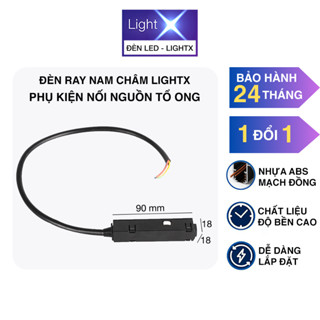 Phụ Kiện Nối Nguồn Điện Đèn Ray Nam Châm Với Chức Năng Kết Nối Nguồn Tổ Ong Để Cấp Điện Cho Hệ Đèn Ray Nam Châm