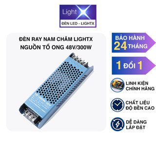 Nguồn Tổ Ong 48V Công Suất 300W Cho Hệ Đèn Ray Nam Châm Chức Năng Chuyển Đổi Nguồn Điện Lưới 220VAC Qua 48VDC