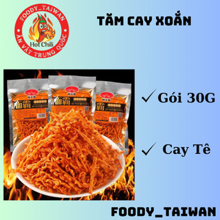 Que tăm cay xoắn trung quốc - tăm xoắn cay tê - tăm cay xoắn - tăm cay nội địa trung - gói 30g - foody_taiwan