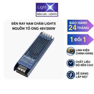 Nguồn Tổ Ong 48V Công Suất 200W Cấp Điện Cho Đèn Ray Nam Châm Chức Năng Chuyển Đổi Nguồn Điện Lưới 220VAC Qua 48VDC