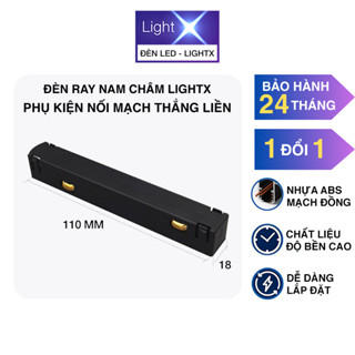 Phụ Kiện Nối Mạch Thẳng Ray Nam Châm Loại Liền Thân Chức Năng Nối Thông Mạch Điện Giữa 2 Thanh Ray Lắp Thẳng Hàng