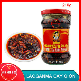 Laoganma cay giòn 210g - ớt chưng dầu nội địa tq