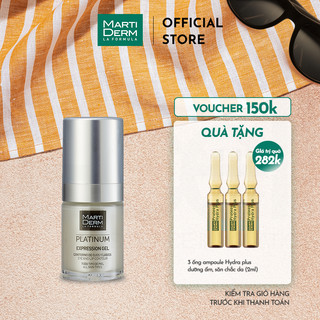 Gel Dưỡng Làm Đầy Rãnh, Giảm Nhăn Đuôi Mắt & Khóe Miệng - MartiDerm Platinum Expression Gel (15ml)