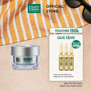 Kem Dưỡng MartiDerm Platinum GF Vital Age Night Cream Phức Hợp 1% Retinol Phục Hồi Hỗ Trợ Giảm Mụn & Trẻ Hóa -  50ml