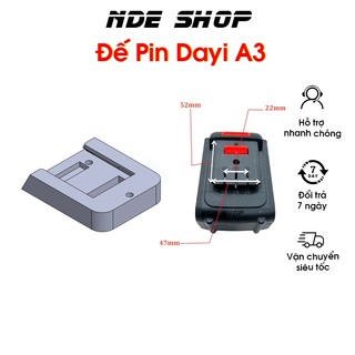 Đế pin máy khoan Dayi A3 sử dụng lấy nguồn từ pin A3, KingPro