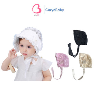 Mũ Nón Ren Hoa Đính Hạt Dễ Thương Có Dây Cột Sang Trọng Cho Bé Gái