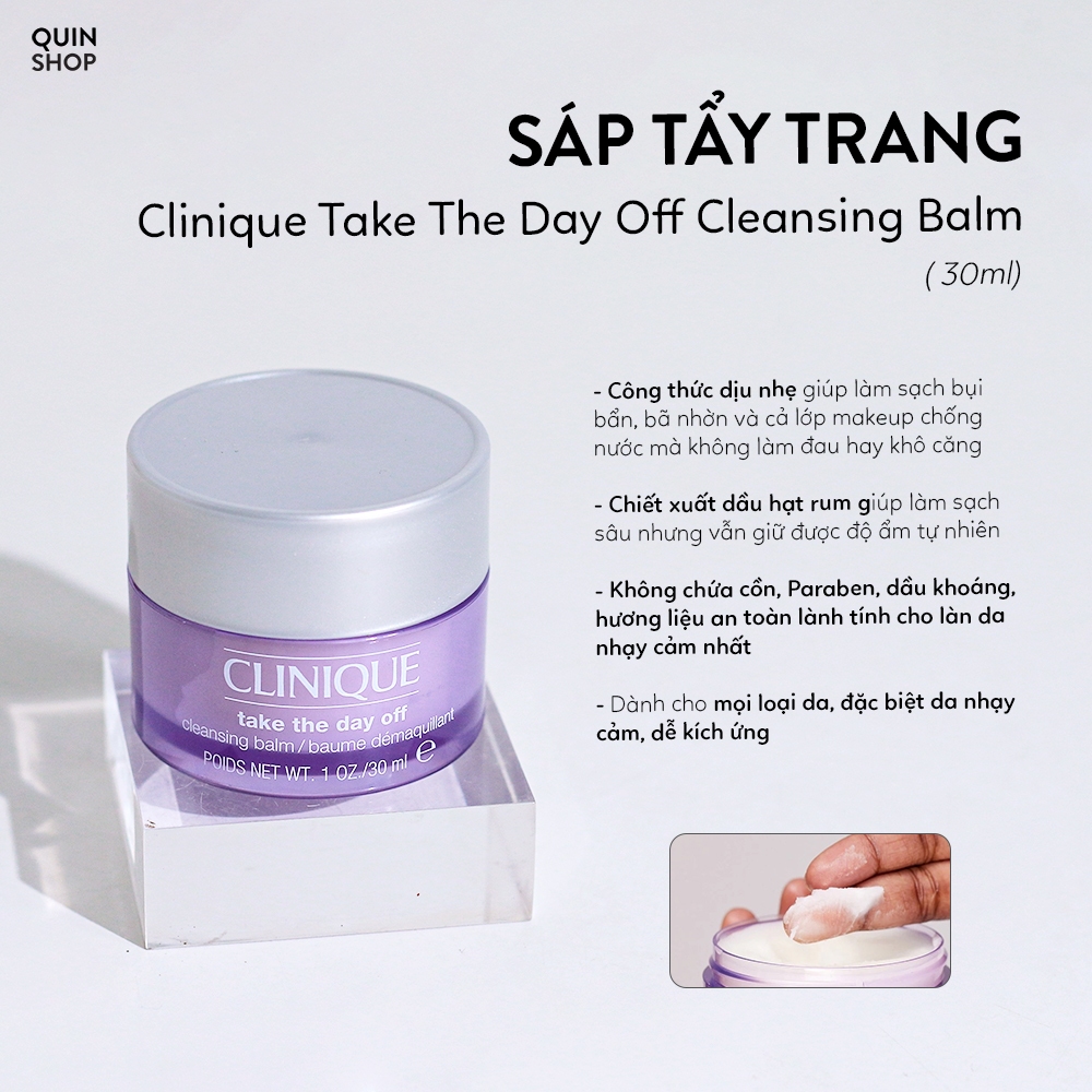 Sáp Tẩy Trang Cho Da Nhạy Cảm Clinique Take The Day Off Cleansing Balm