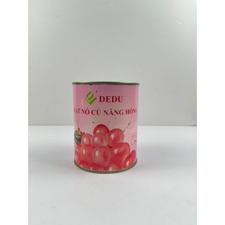 Thạch nổ hồng - hạt củ năng hồng dedu lon 900gr