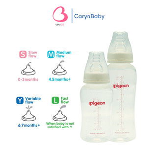 Bình sữa Núm Ty Pigeon Streamline Loại 150ml và 250ml