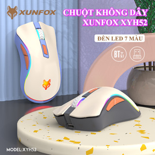 Chuột không dây XUNFOX XYH52 kết nối Bluetooth và 2.4G có đèn led 7 màu cực đẹp