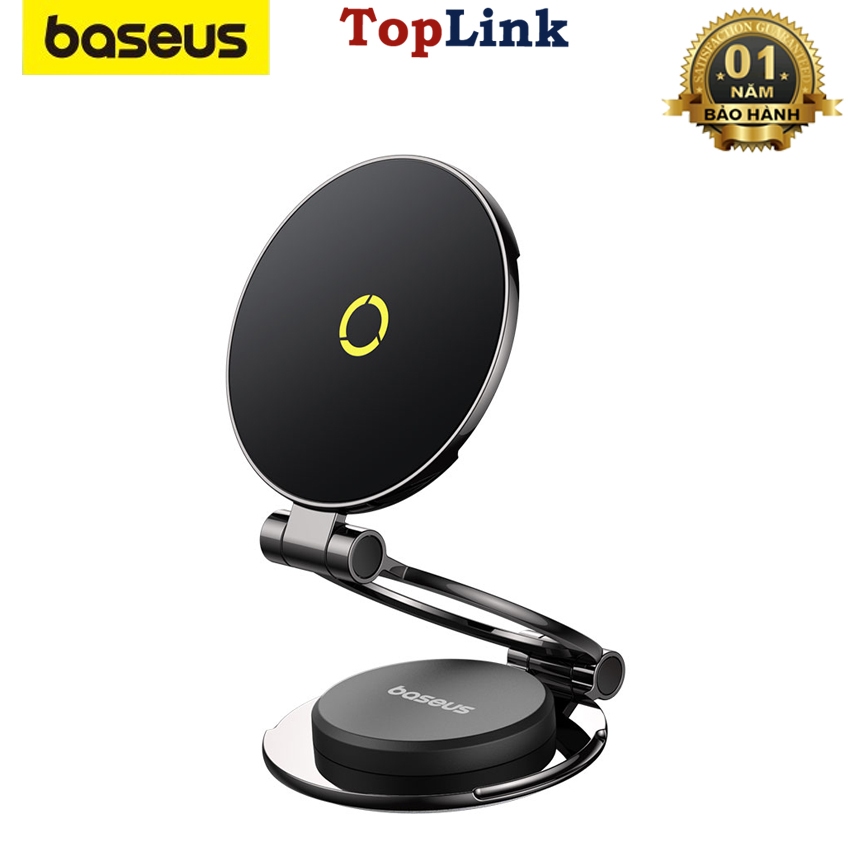 Giá Đỡ Điện Thoại Trên Ô Tô Hít Mag.Safe Baseus C40172900121 Cho Ip 12 13 14 15 16 Xoay 360 Gấp Gọn Chắc Chắn Sang Trọng