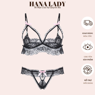 Bộ đồ lót ren nữ - đồ lót sexy ren gợi cảm phối nơ bl051