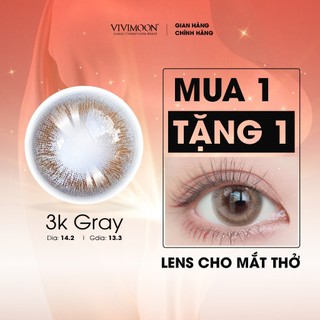 Lens cận xám cho mắt thở 3K Gray Vivimoon