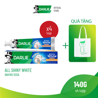  Bộ 4 Kem Đánh Răng Darlie Trắng Sáng All Shiny White Baking Soda 140g