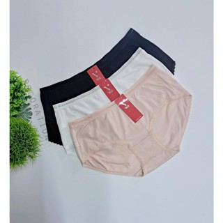 Set 3 chiếc quần lót nữ cotton lụa cạp lưng vừa Vicci QV.109 mềm mại, thấm hút mồ hôi