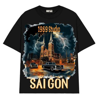 Áo Thun Nam Nữ In Sài Gòn 1969STUDIO Tay Lỡ Form Rộng Thời Trang Top Cổ Tròn - AP-07