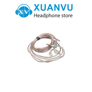 Cáp dồng kz có mic, đầu nối c: 2-pin 0.75mm giắc cắm 3.5mm- thay thế cho các mẫu tai nghe kz zsn, as10, edx....