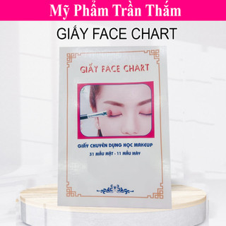 GIẤY FACE CHART - GIẤY TẬP MAKEUP CƠ BẢN Facechart
