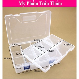 Hộp Nhựa Chia Ghim , Chia Phụ Kiện Tóc , Ngăn Tháo Rời Được