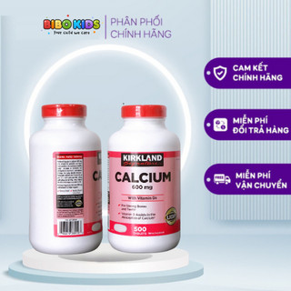 Viên uống bổ sung Canxi Kirkland Calcium 600mg và Vitamin D3 500 viên