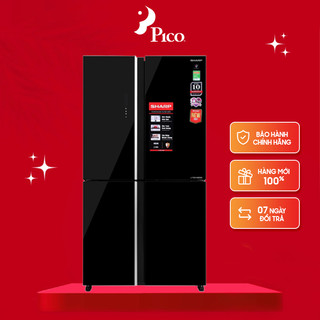 Tủ lạnh sharp inverter 525 lít multi door sj-fxp600vg-bk