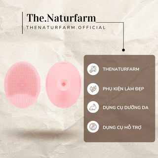 Miếng rửa mặt silicon cao cấp giúp sạch mụn & tẩy tế bào chết Naturfarm