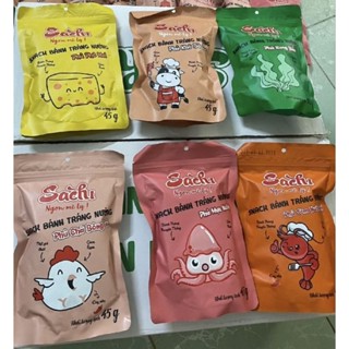 Snack Bánh tráng nướng Sachi Bình Định. Mix tất cả các vị (Combo 10 gói)