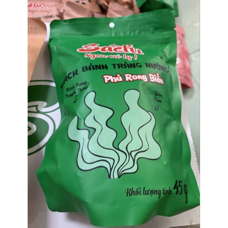 Snack Bánh tráng nướng Sachi Bình Định vị rong biển bịch 45gr