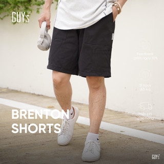 Quần Shorts Nam GUY's Closet Brenton Shorts - Form Loose Fit, Thoáng Mát, Thoải Mái Cho Mùa Hè - Màu Đen, Nâu, Trắng Gạo