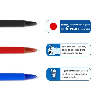 Bút bi pilot bp-1rt ngòi 0.7mm đầu ngòi to - mực xanh
