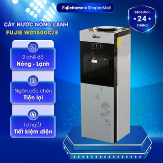 Cây nước nóng lạnh nhập khẩu FujiE , máy nước uống nóng lạnh 2 vòi có khóa vòi nóng an toàn