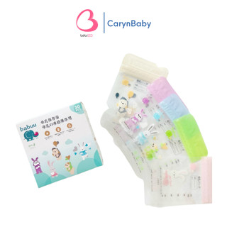 Hộp 30 túi trữ sữa Babuu Không Vòi mẫu mới 100ml cho bé