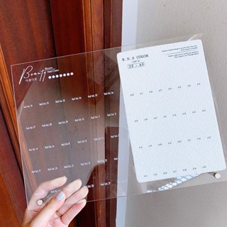 Bảng bày móng mẫu mica 60 - Có chân dựng