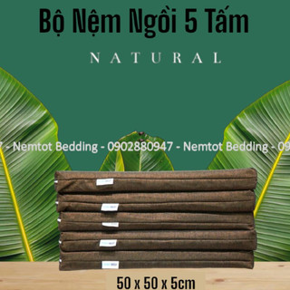 Bộ nệm massage ngồi bệt kiểu nhật, uống trà, ngồi thiền, đệm lót ghế cao cấp vải bố nhập khẩu đức 50x50x5cm