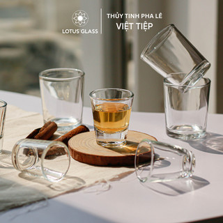   LẺ  Chén uống rượu thủy tinh Việt Tiệp nhiều size - Ly thủy tinh one shot siêu rẻ dày dặn lẻ 1 chiếc - Vỡ 1 đổi 1 