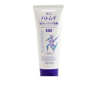 Sữa rửa mặt trắng da Hatomugi của Nhật (tuýp 130g) - Hàng Nội Địa Nhật,với chiết xuất từ hạt ý dĩ làm sạch và sáng da