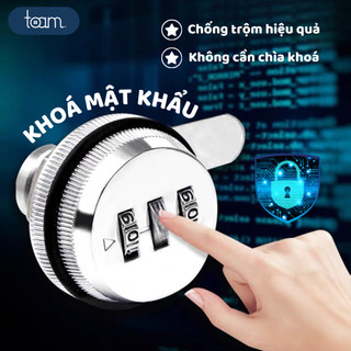Ổ khóa chống trộm mật khẩu 3 số hợp kim cao cấp, Khoá mật mã an toàn, Khoá tủ chống trộm hiệu quả không cần chìa