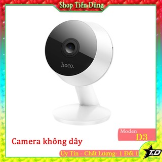 Camera không dây HOCO D3 HD dùng trong nhà, hỗ trợ 3MP, công nghệ giảm nhiễu kỹ thuật số 3D rõ nét sáng và đêm.