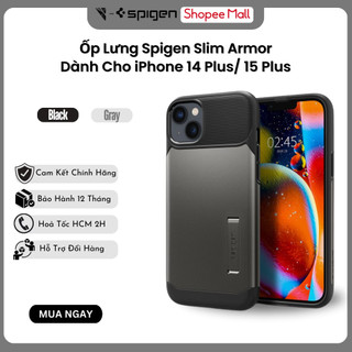 Ốp lưng spigen dành cho iphone 14 plus / 15 plus slim armor