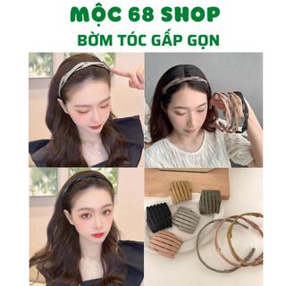 Bờm cài tóc gấp gọn nhựa dẻo, Băng đô thời trang tiện lợi mang đi du lịch - Mộc 68 shop